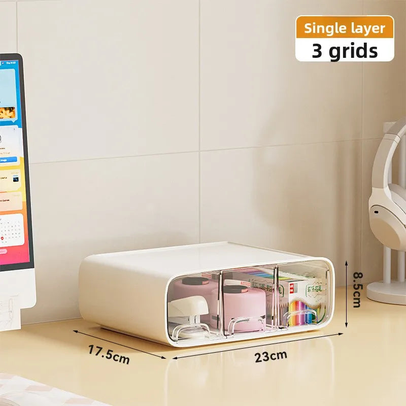 Desktop Storage Box, Drawer Storage Cabinet, Cosmetics, Student Stationery