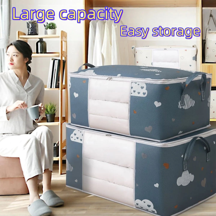Large Capacity Multi-Purpose Storage Bag with Handles, Dustproof Non-Woven Fabric