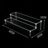 Clear acrylic display stand with 1-5 tiers for cupcakes, ideal for showcasing desserts or collectibles.