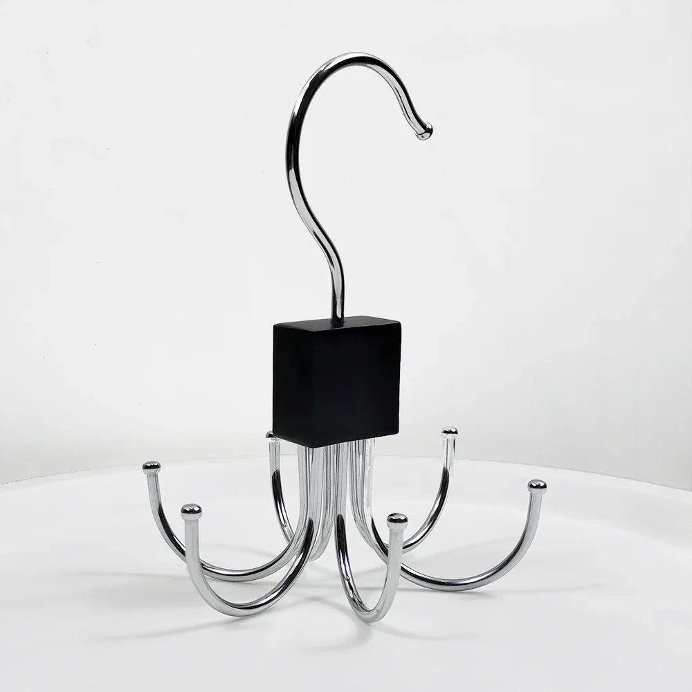 360°Rotating Belt Hanger Hook Durable Belts Rack Organizer Hanger
