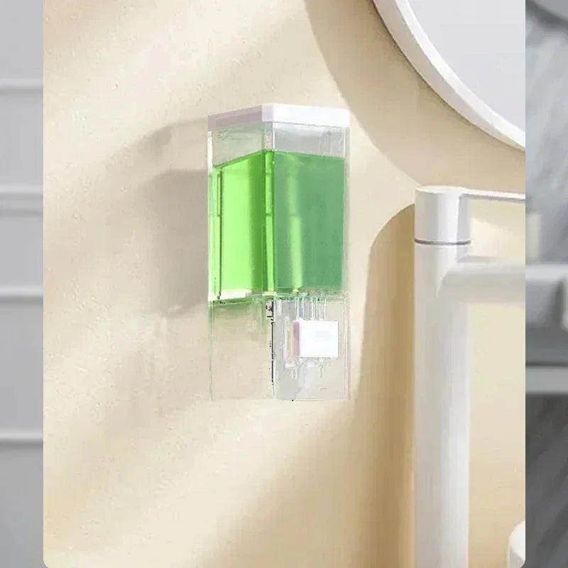 Homefish Wall Mounted Manual Press Soap Dispenser Bottle for Bathroom