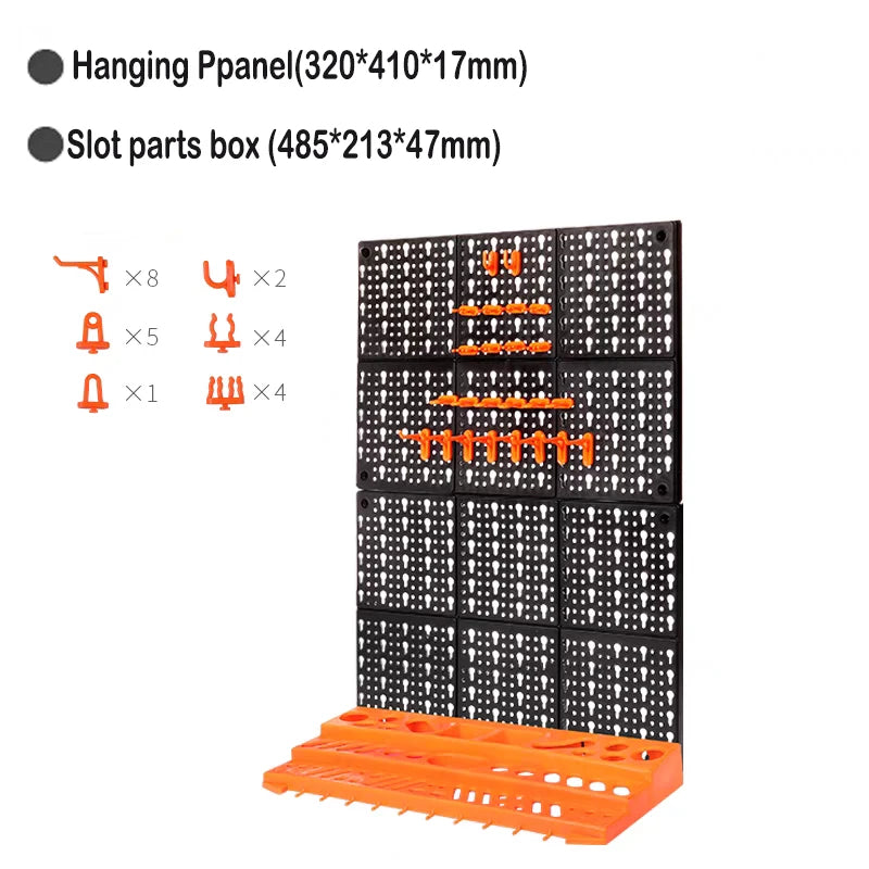 Garage Wall Organization Bins Hanging Wall Mount Board Tool Storage