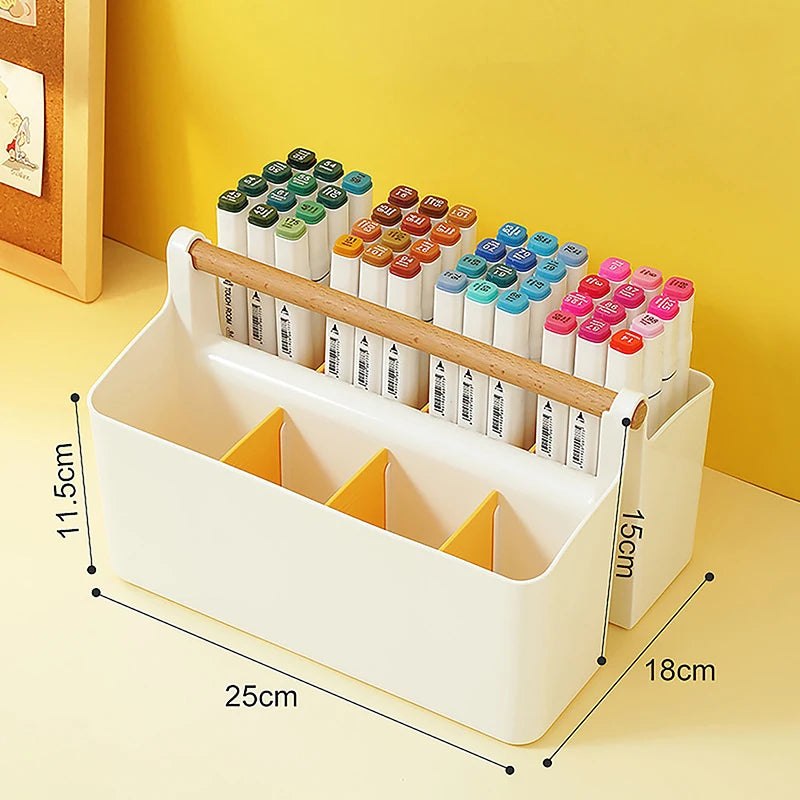 Large Multifunctional Storage Holder School Office Portable Pen Holder
