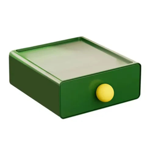Dopamine Desk Organizer Box Stackable Dust-proof Desktop Storage Boxes