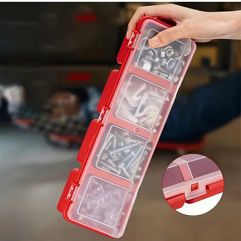 1Pc/2Pcs Multi-Compartment Organizer Box For Screws Storage Case