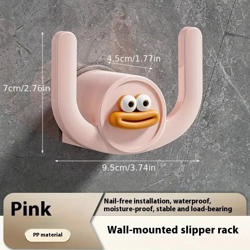 1Pc Cartoon Slippers Hook Bathroom Slipper Rack Shower Storage Organizer