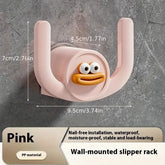 Eprolo cartoon slippers hook bathroom shower storage organizer holding slippers on wall display