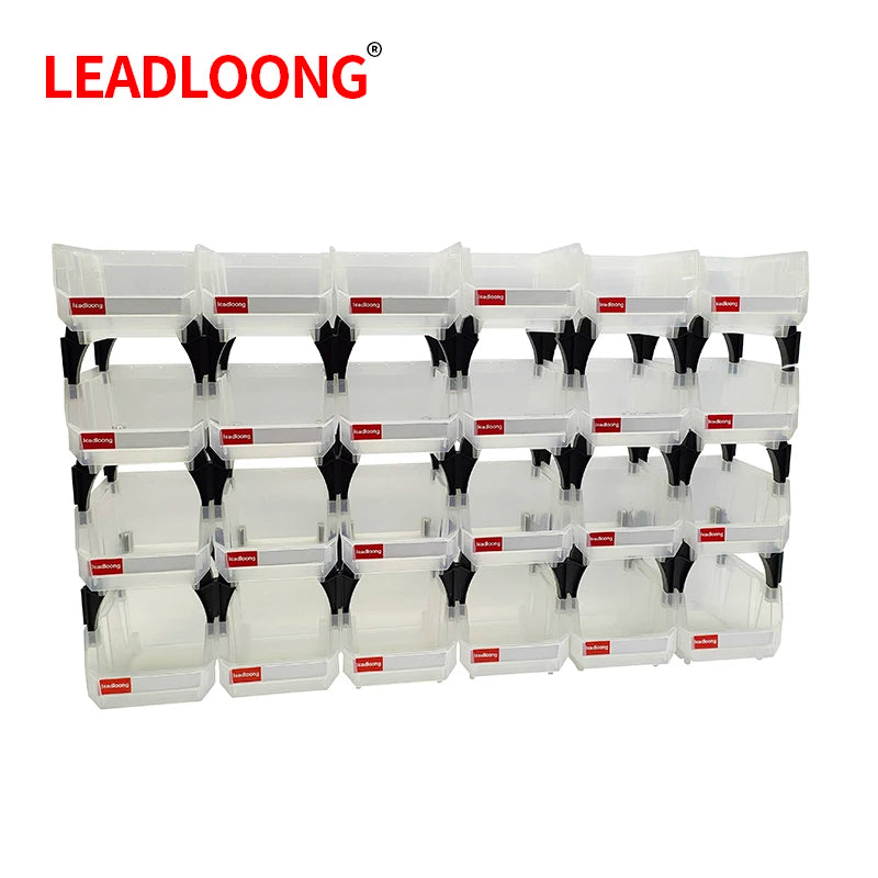 Transparent Parts Bin 6/24pcs 13.5x10.5x7.6cm/5x4*3inch Classified Storage Box