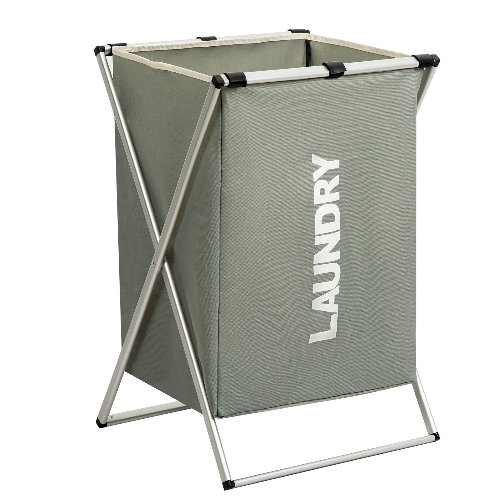 1 PC Large Laundry Hamper 3 Sections Divided Laundry Storage Bag