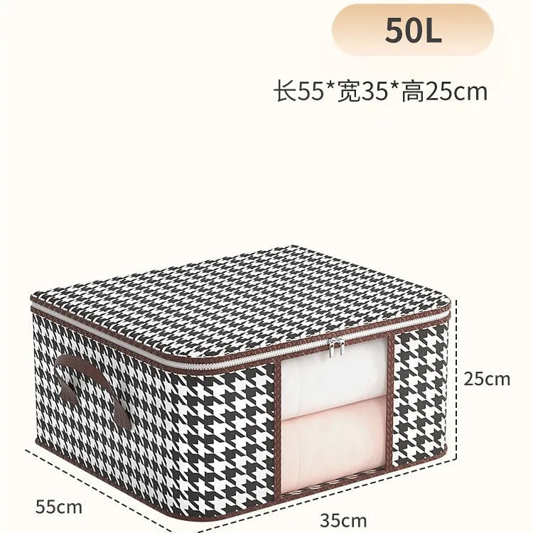 New style Houndstooth Storage Visual Portable Quilt Bag Multifunctional