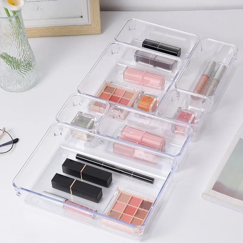 7PCS/Set Desk Drawer Organizers Set Plastic Bathroom Storage
