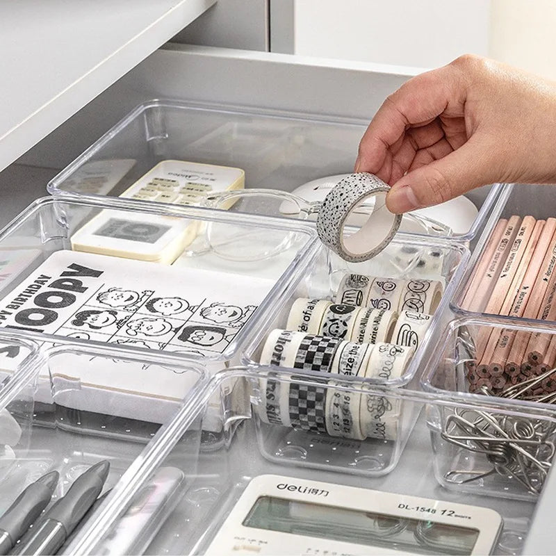 7PCS/Set Desk Drawer Organizers Set Plastic Bathroom Storage