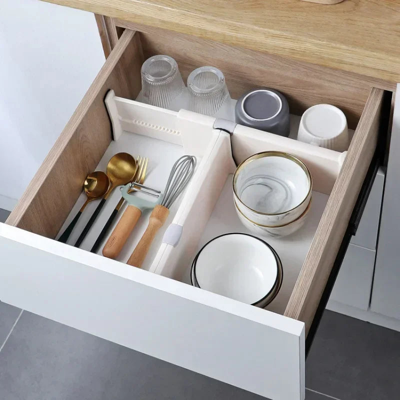 4 Pack Drawer Dividers Organizer Adjustable Storage Retractable Organizer