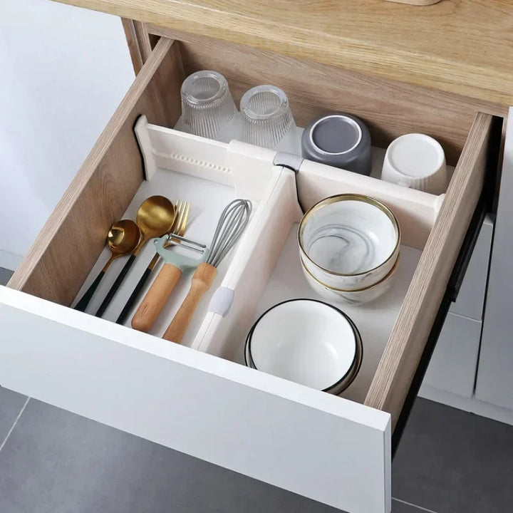 4 Pack Drawer Dividers Organizer Adjustable Storage Retractable Organizer