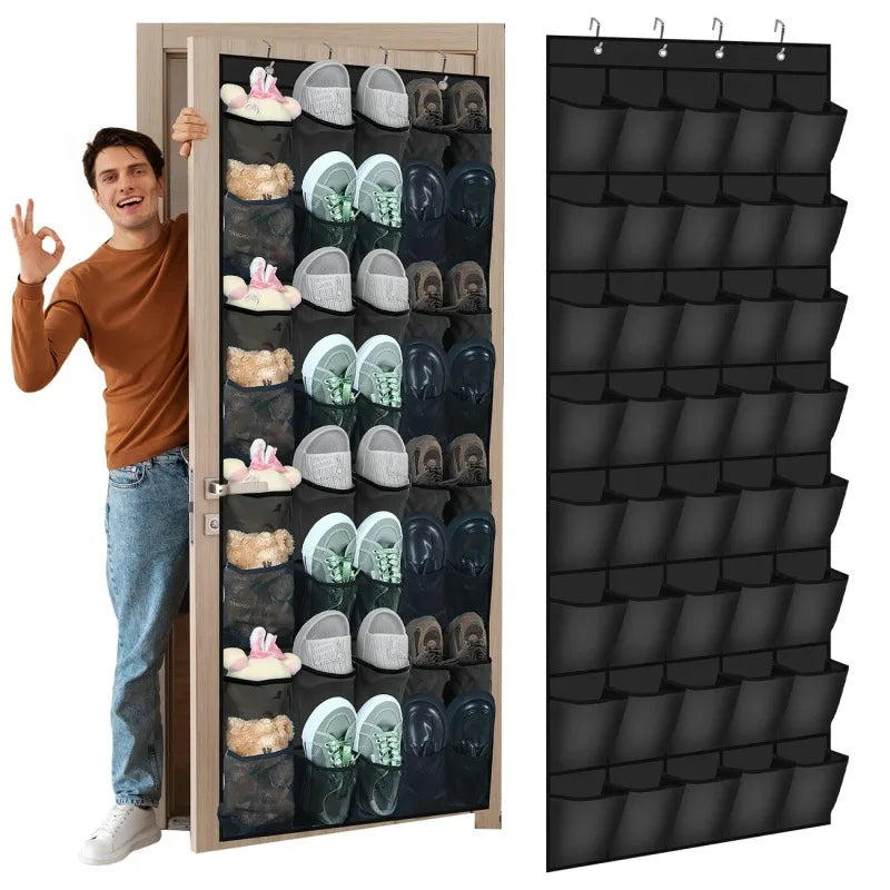 Pockets Over The Door Shoe Organizer Hanging Shoe Storage Rack