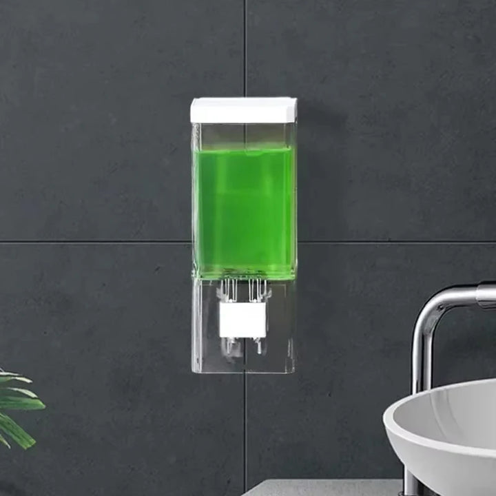 Homefish Wall Mounted Manual Press Soap Dispenser Bottle for Bathroom
