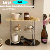 Eprolo Ins Style acrylic storage rack with decorative desktop shelf for organizing office or home essentials
