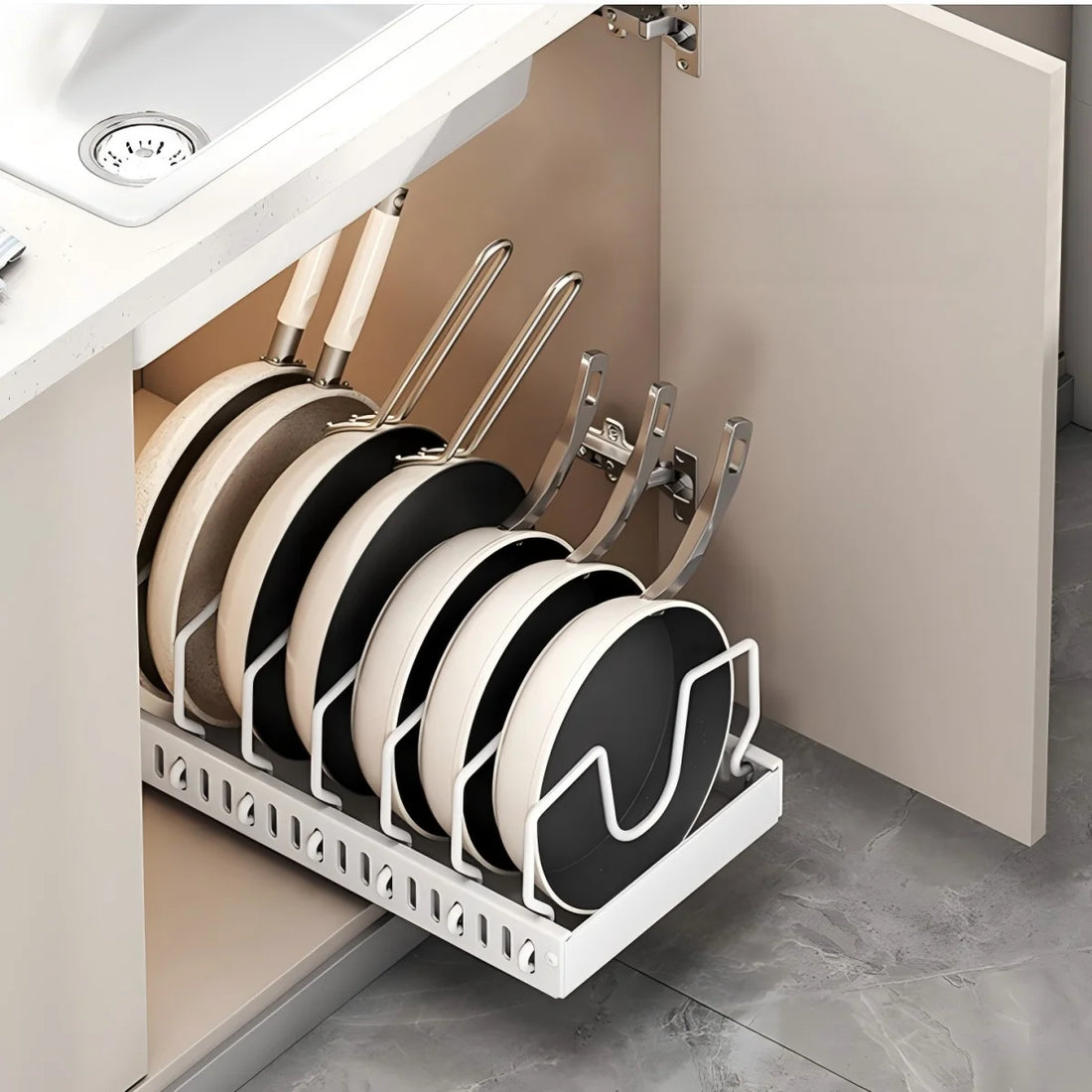 Kitchen Multifunctional Organizer - Spice Rack & Dish Drying Racks Drawer Organizer
