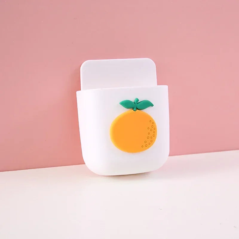 Cute Storage Rack Desk Organizer Pen Holder Self Adhesive Stationery Holder