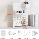 eprolo home and office desktop pegboard standing storage rack with adjustable height, organizing tools and accessories efficiently