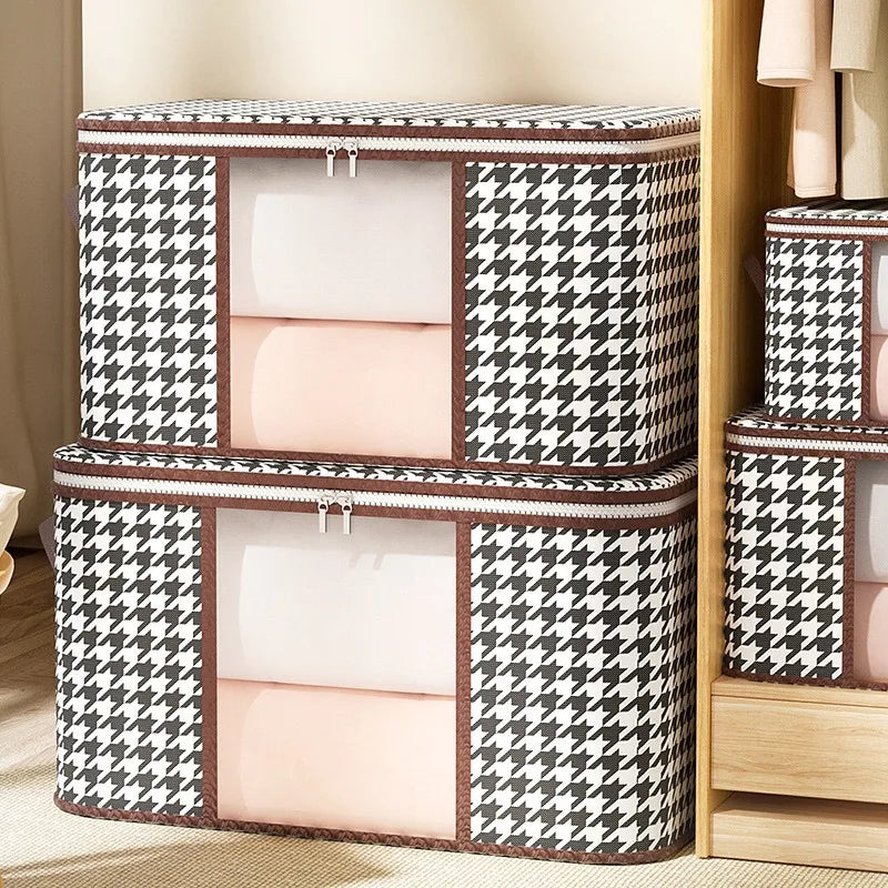New style Houndstooth Storage Visual Portable Quilt Bag Multifunctional