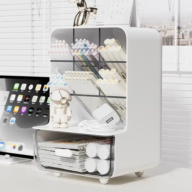 Multi-Layer Desk Organizer Large Capacity Office Accessories Holder