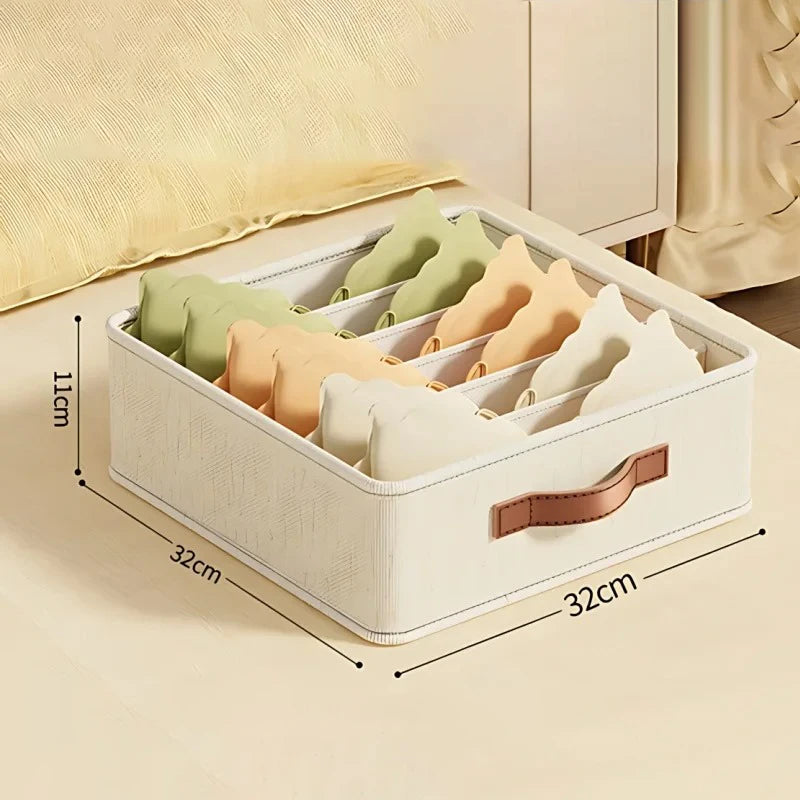 1-5PCSFabric Drawer Organizers for Underwear Socks Bras - Closet Storage