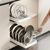 eprolo kitchen multifunctional organizer with spice rack, dish drying rack, and drawer storage for efficient kitchen organization