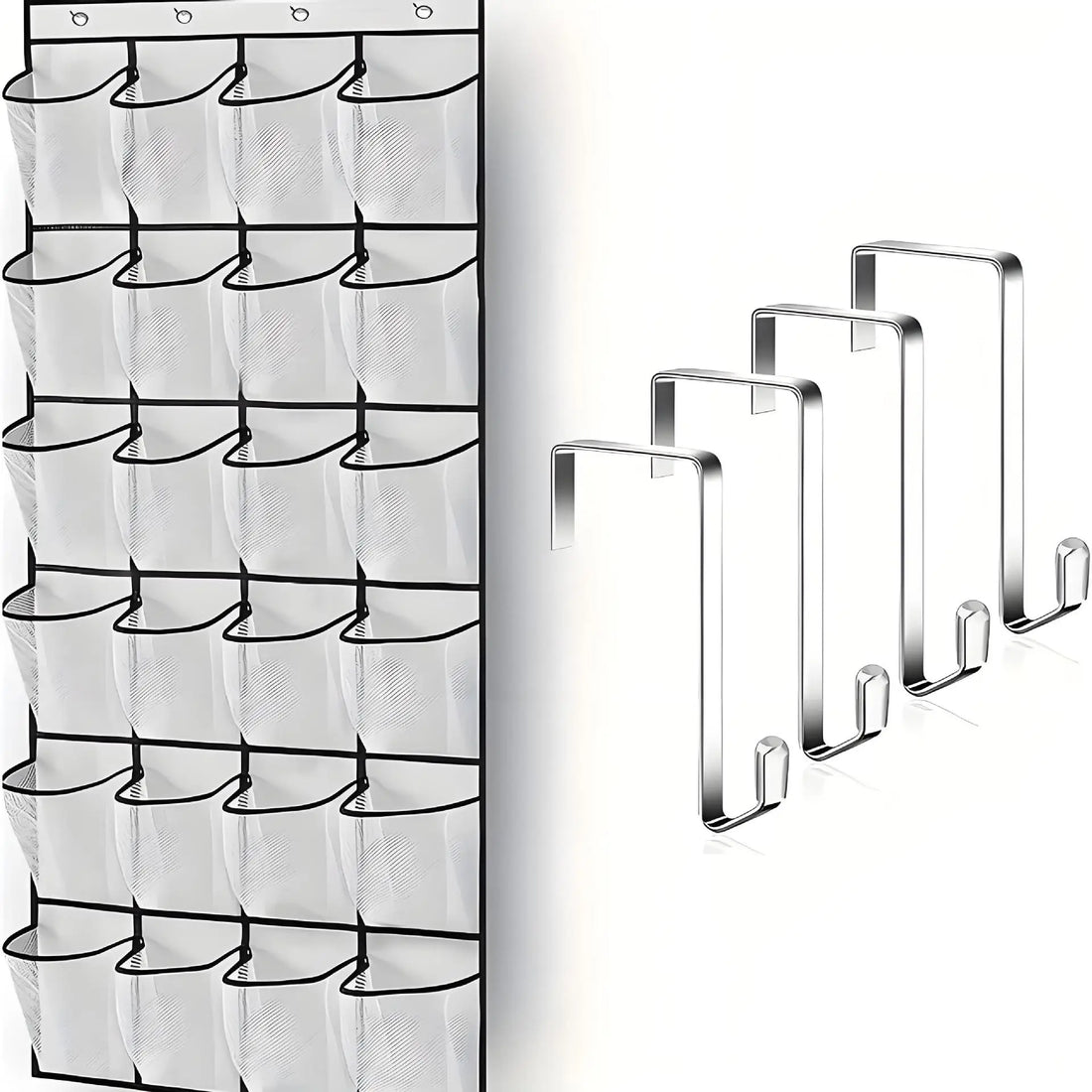 Pockets Over The Door Shoe Organizer Hanging Shoe Storage Rack