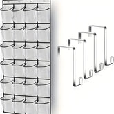 eprolo over-the-door shoe organizer with multiple fabric pockets for hanging shoe storage and organization.