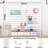 eprolo home and office desktop pegboard storage rack with height-adjustable stand, organizing tools and accessories efficiently