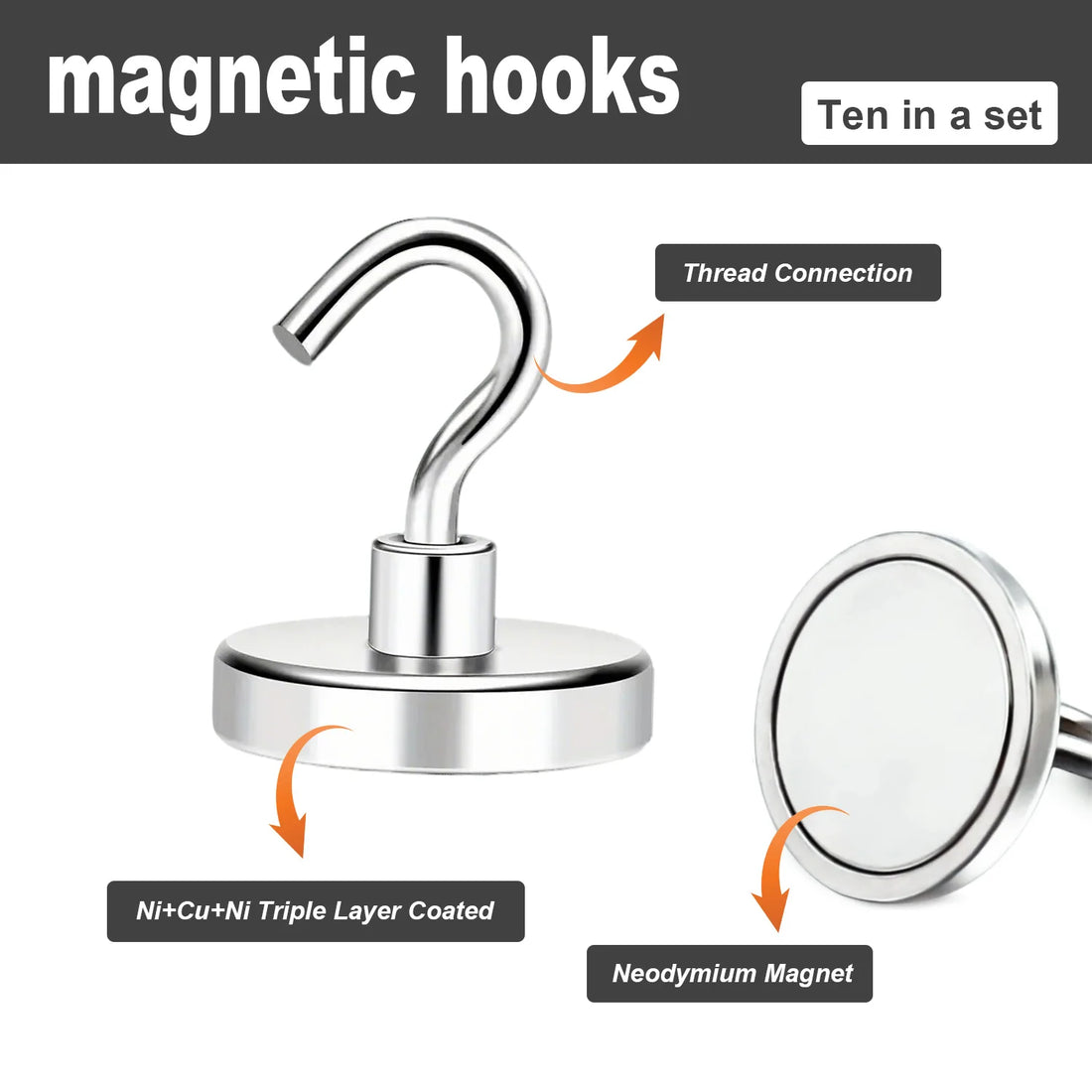 Magnetic Hooks Super Strong Magnets Neodymium Magnet Powerful Magnets
