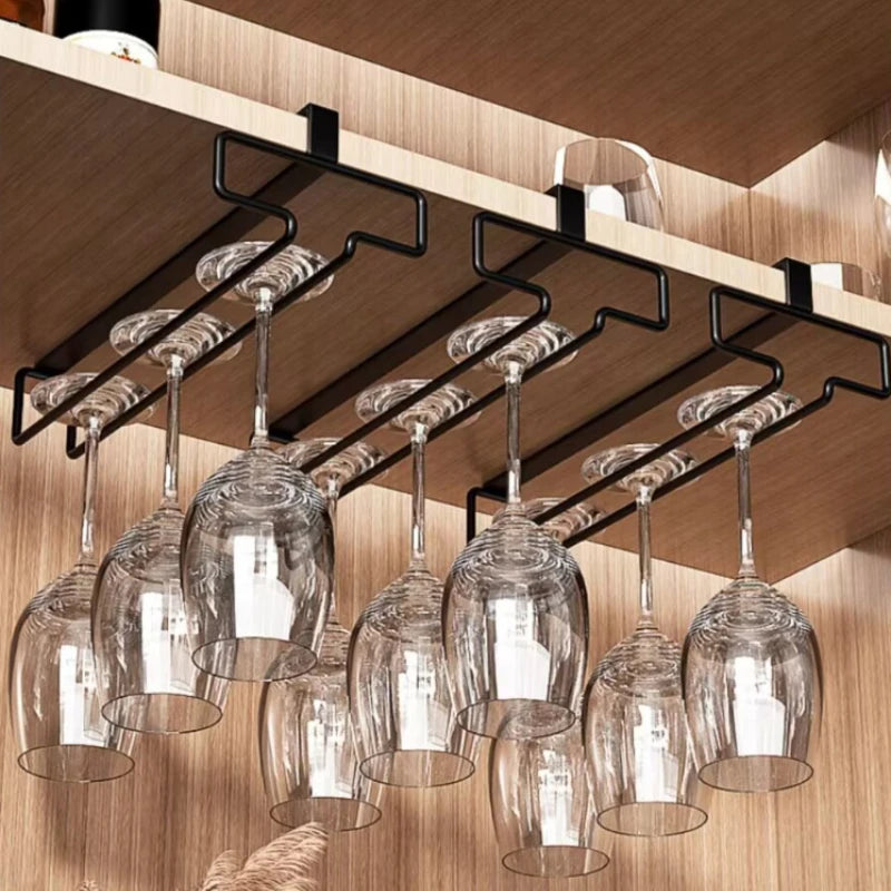 Hanging Red Wine Glass Storage Rack, Home High Footed Cup Storage Rack