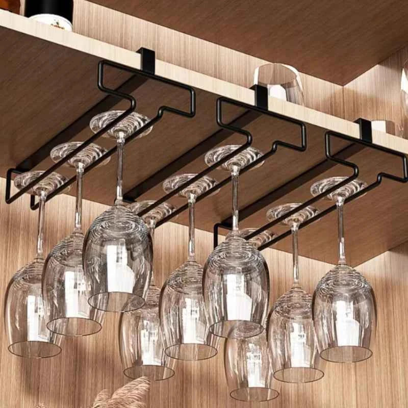 Hanging Red Wine Glass Storage Rack, Home High Footed Cup Storage Rack