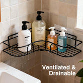 shower organizer for smooth surfaces