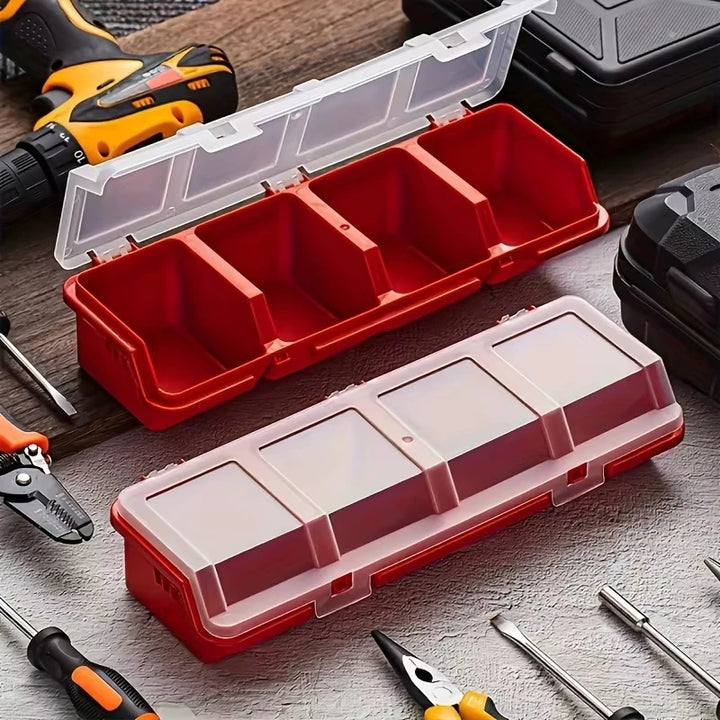 1Pc/2Pcs Multi-Compartment Organizer Box For Screws Storage Case