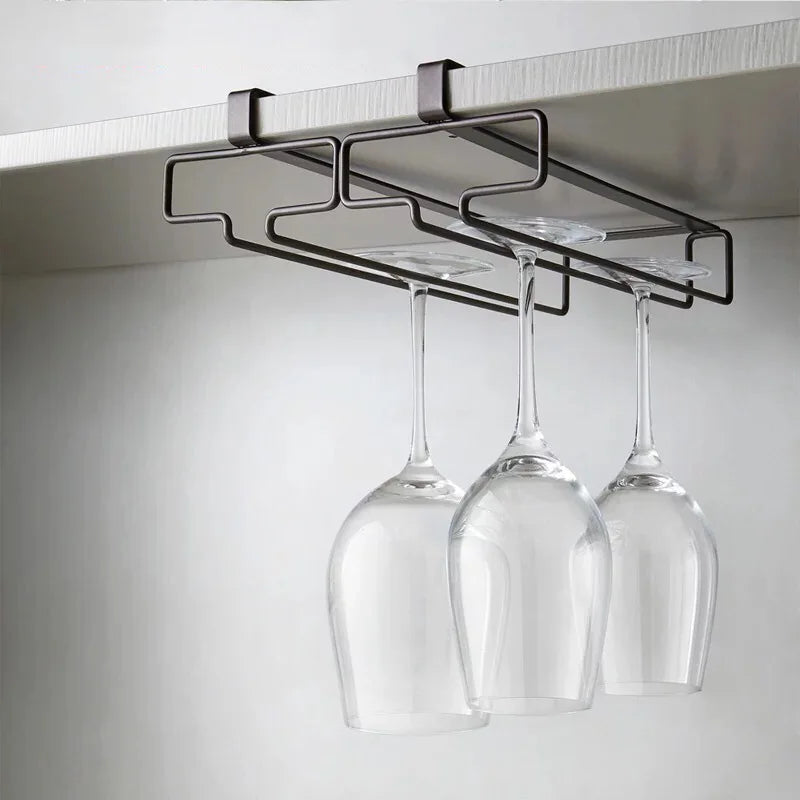 Hanging Red Wine Glass Storage Rack, Home High Footed Cup Storage Rack