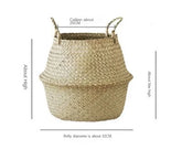 Eprolo wicker storage basket with floral design, ideal for laundry, decorative storage, and organizing household items.