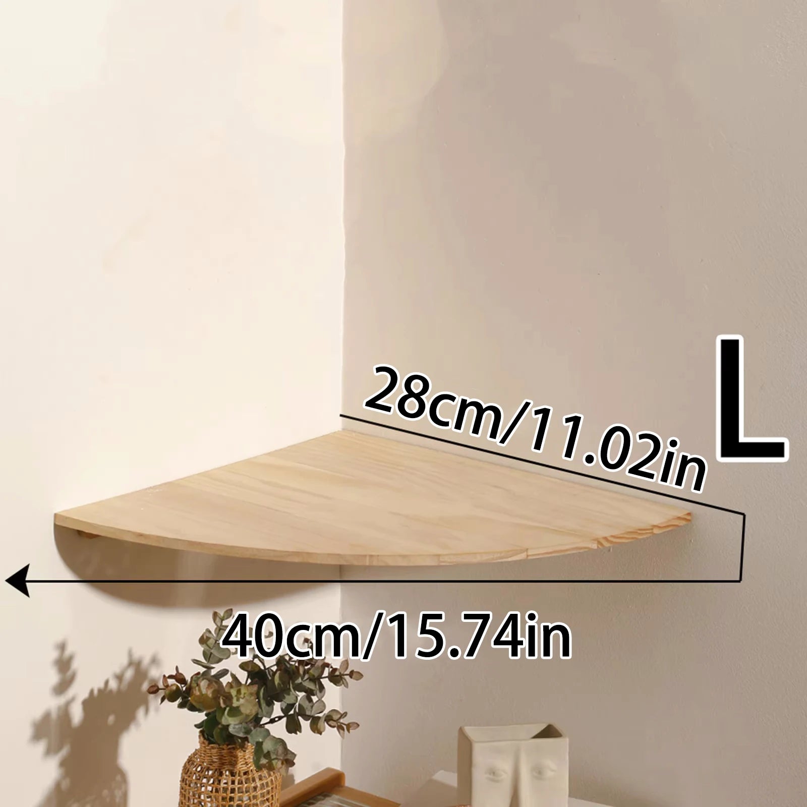 Wall Corner Shelves Wood Floating Wall Shelf Round End Corner Shelf