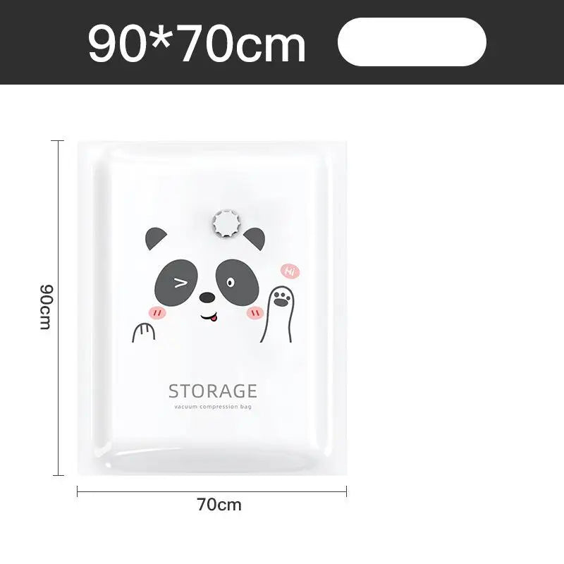 Reusable Vacuum Bag and Pump Cover for Clothes Storing Large Plastic Container