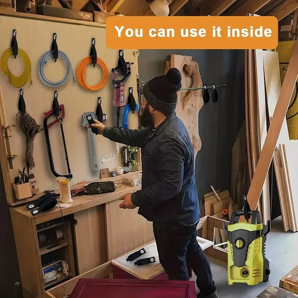 Reusable nylon storage straps by eprolo, designed for organizing extension cords and heavy-duty cord management.