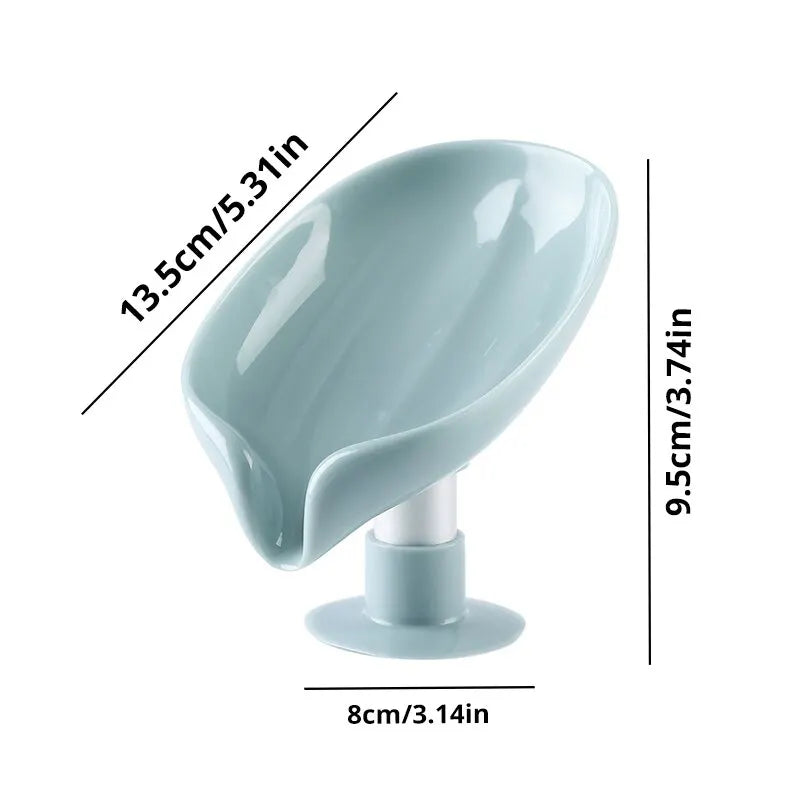 1pcs Soap Box Creative Draining Soap Storage Rack Punch Free Suction Cup