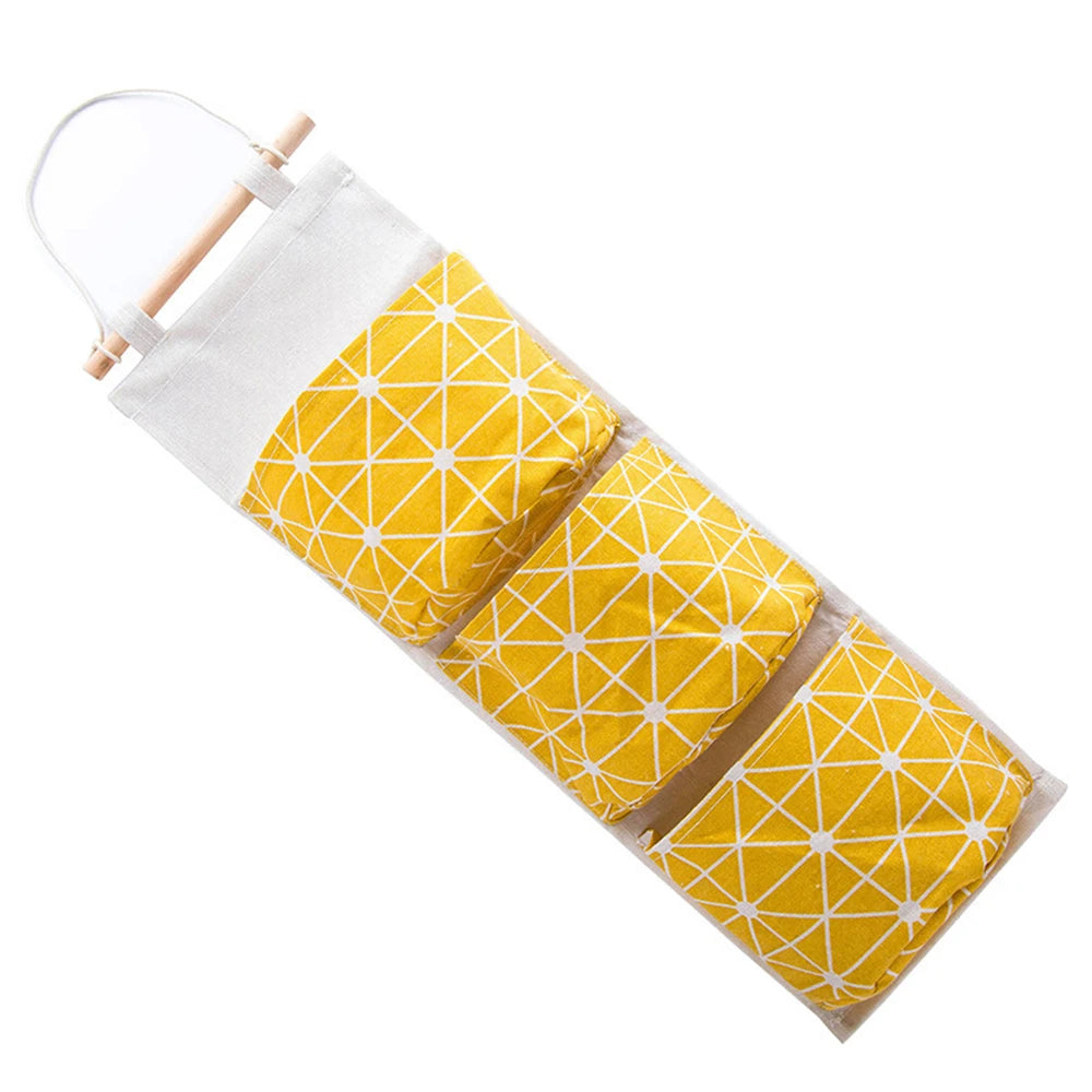3 Pockets Hanging Organizers Waterproof Hanging Storage Bag Wall Mounted Closet Organizer Bear Flamingo Sundries Bags Home Decor