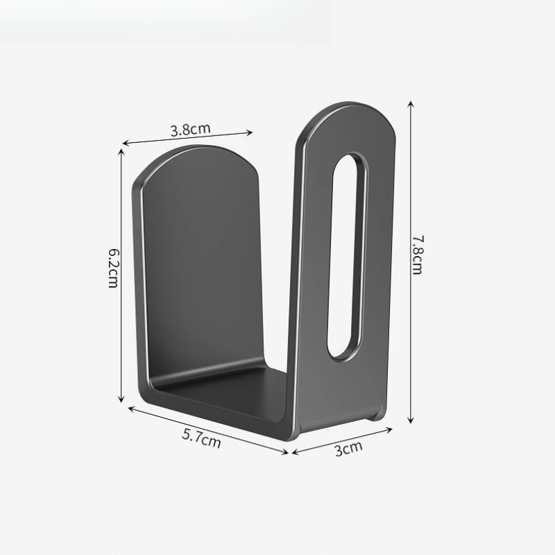 Wall-Mounted Router Set-Top Box Organizer with Adjustable Devices Storage