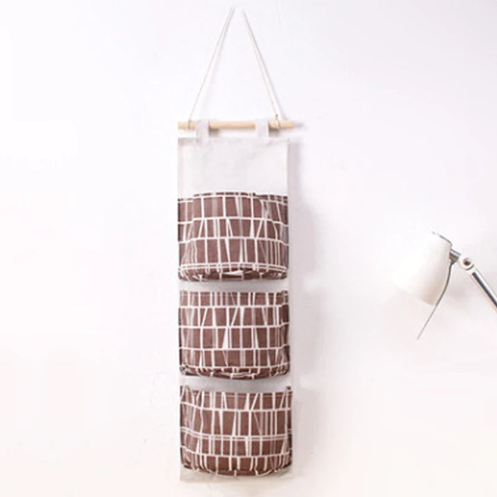 Dormitory Wall Hanging Storage Home Hanging Three-Pocket Storage Bag