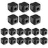 Eprolo magnetic cable clips organizer with self-adhesive base for managing and holding electronic cords and cables neatly
