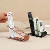 eprolo 4-section TV remote control holder stand for organizing home appliance remotes in living room or entertainment area